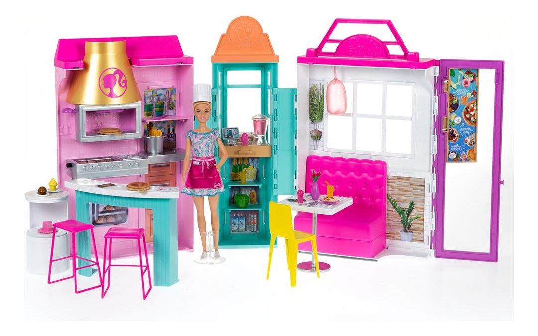 Barbie Restaurante Con Muñeca Cook 'n Grill Mattel Hbb91