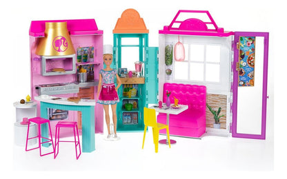 Barbie Restaurante Con Muñeca Cook 'n Grill Mattel Hbb91