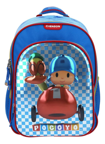 Pocoyo and Duck Kinder Backpack with Pencil Case PY65739 Chenson Steel Blue 3D Print