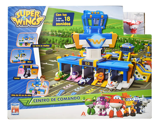 Super Wings Centro De Comando Luz Y Sonido 40cm Fotorama Cd Multicolor