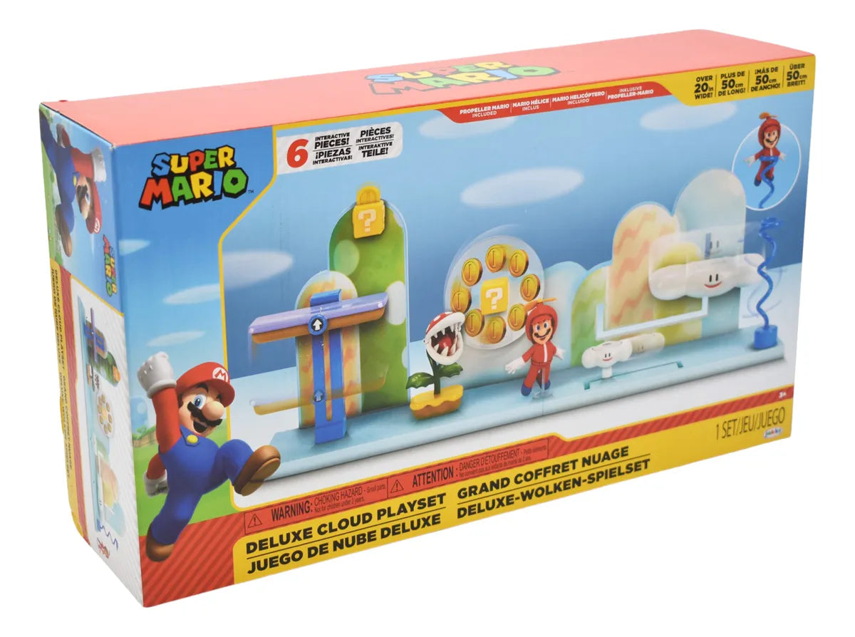 Super Mario Set Juego De Nube Deluxe Jakks Pacific Multicolor