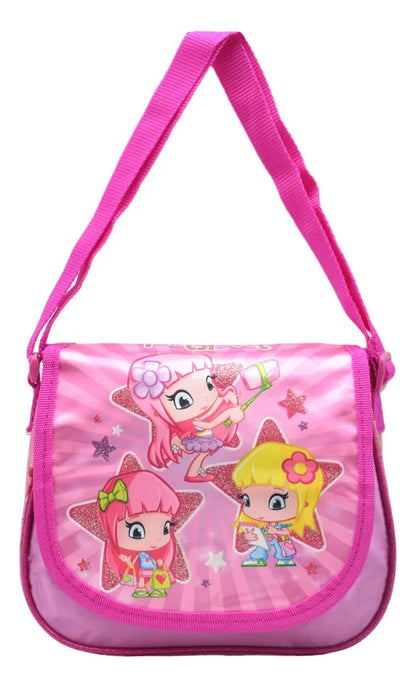 Kit Mini Mochila Lapicera Pinypon Mix And Match 15952 Famosa Rosa Impresion 3d
