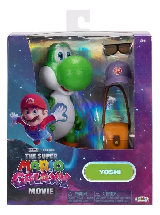 Super Mario Galaxy Movie Yoshi Con Gorra Figura 14cm Jakks