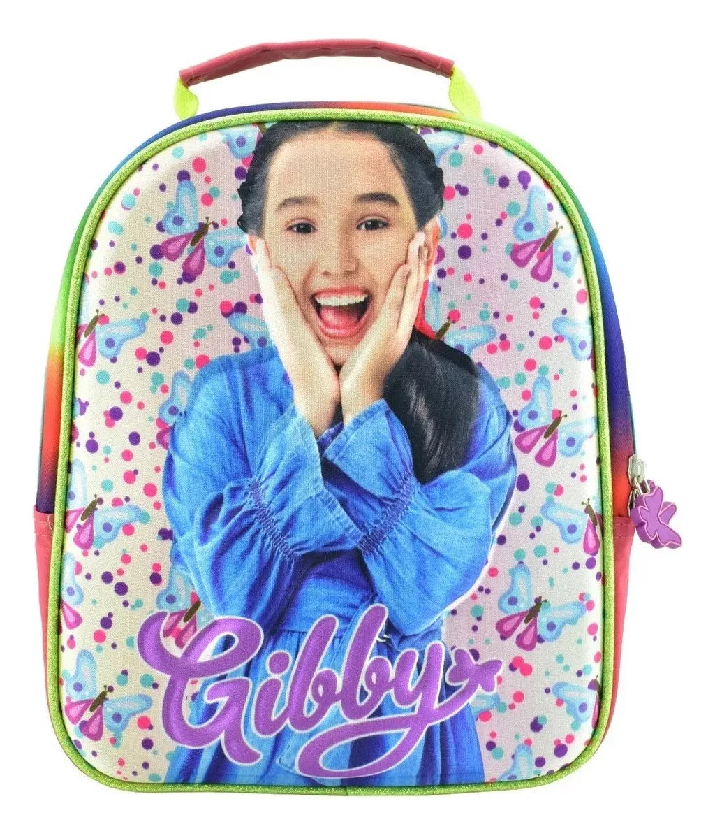 Mochila Y Lonchera Gibby 3d Primaria 5859 5861 Atm Coral Impresion 3d