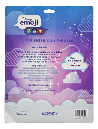 Canasta Con Pelotas Princesas Fancy Nancy 5pz Bestway Cd