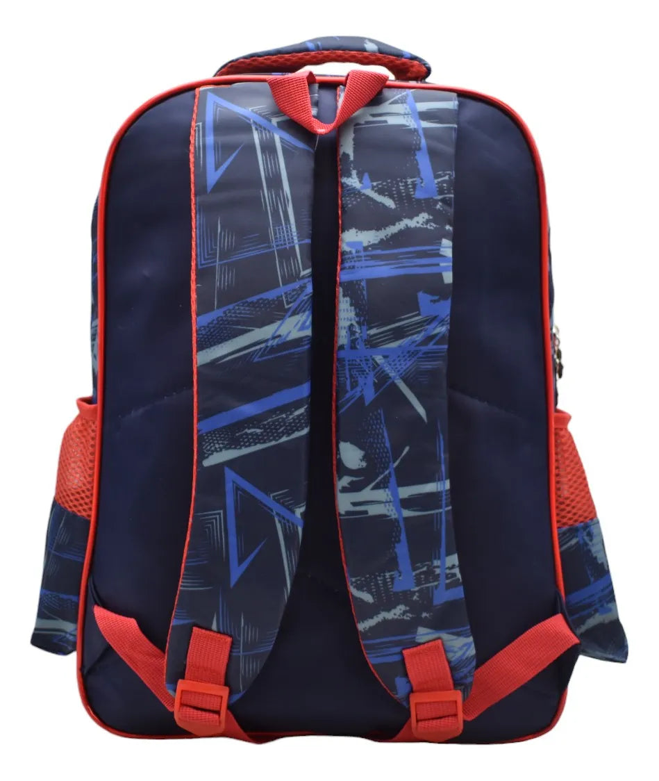 Mochila Dinosaurio Rock Kit 3pz Primaria Ll24bpp503 Azul Oscuro 3d