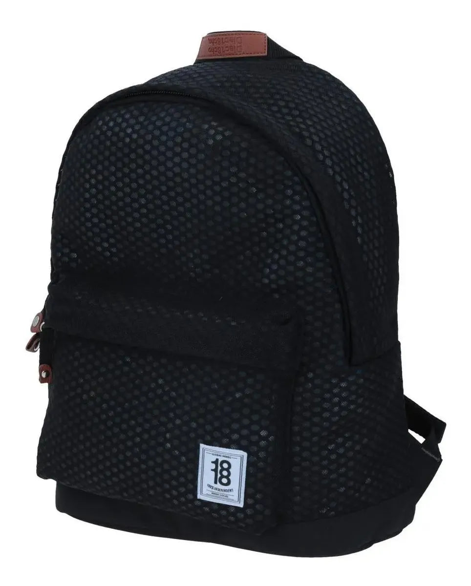 Mochila Luder Semitransparente 1818 Negra Primaria Chenson Negro