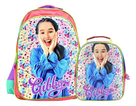 Mochila Y Lonchera Gibby 3d Primaria 5859 5861 Atm Coral Impresion 3d