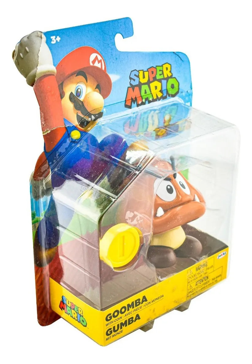 Super Mario Goomba Con Moneda Figura 8 Cm Jakks Pacific Cd