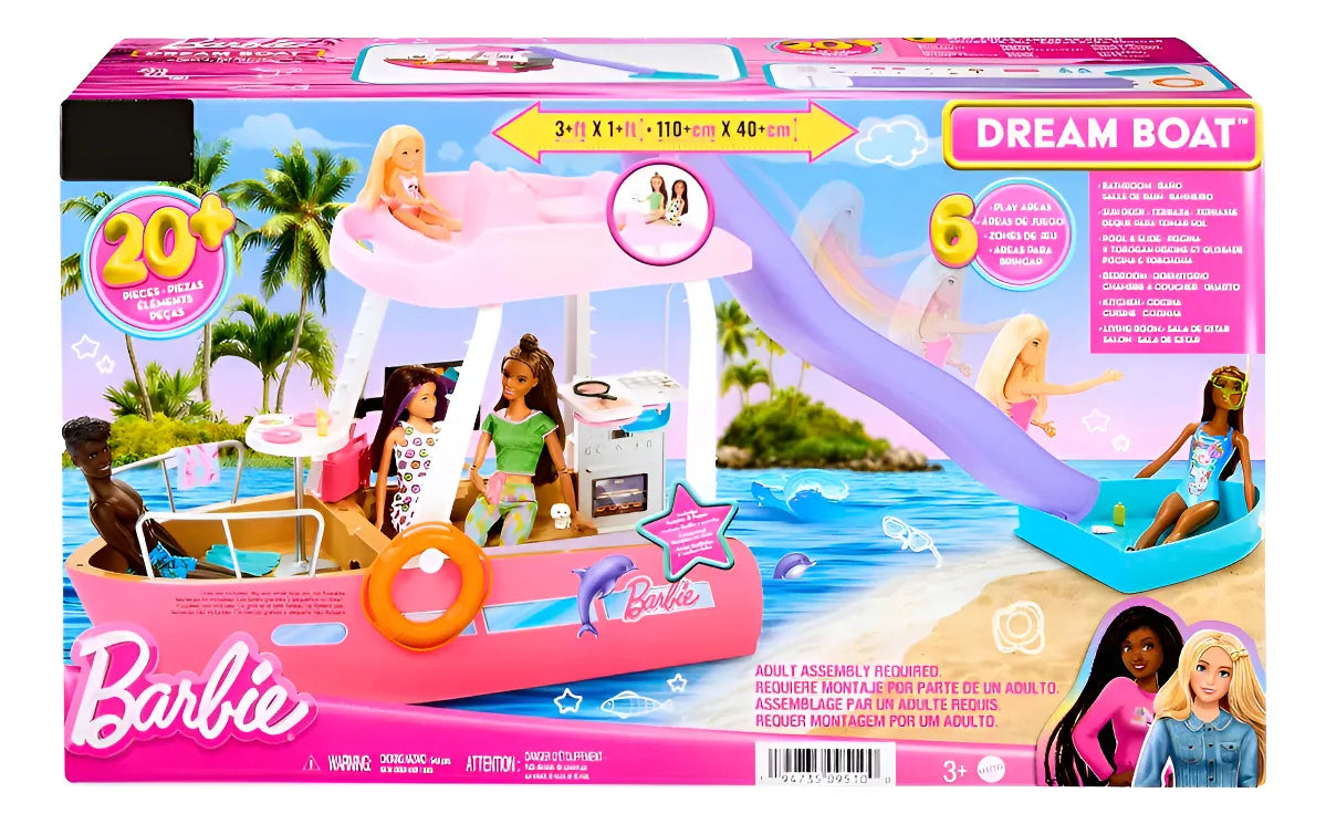 Barbie Dream Bote 20 Piezas 110cm Mattel Rosa