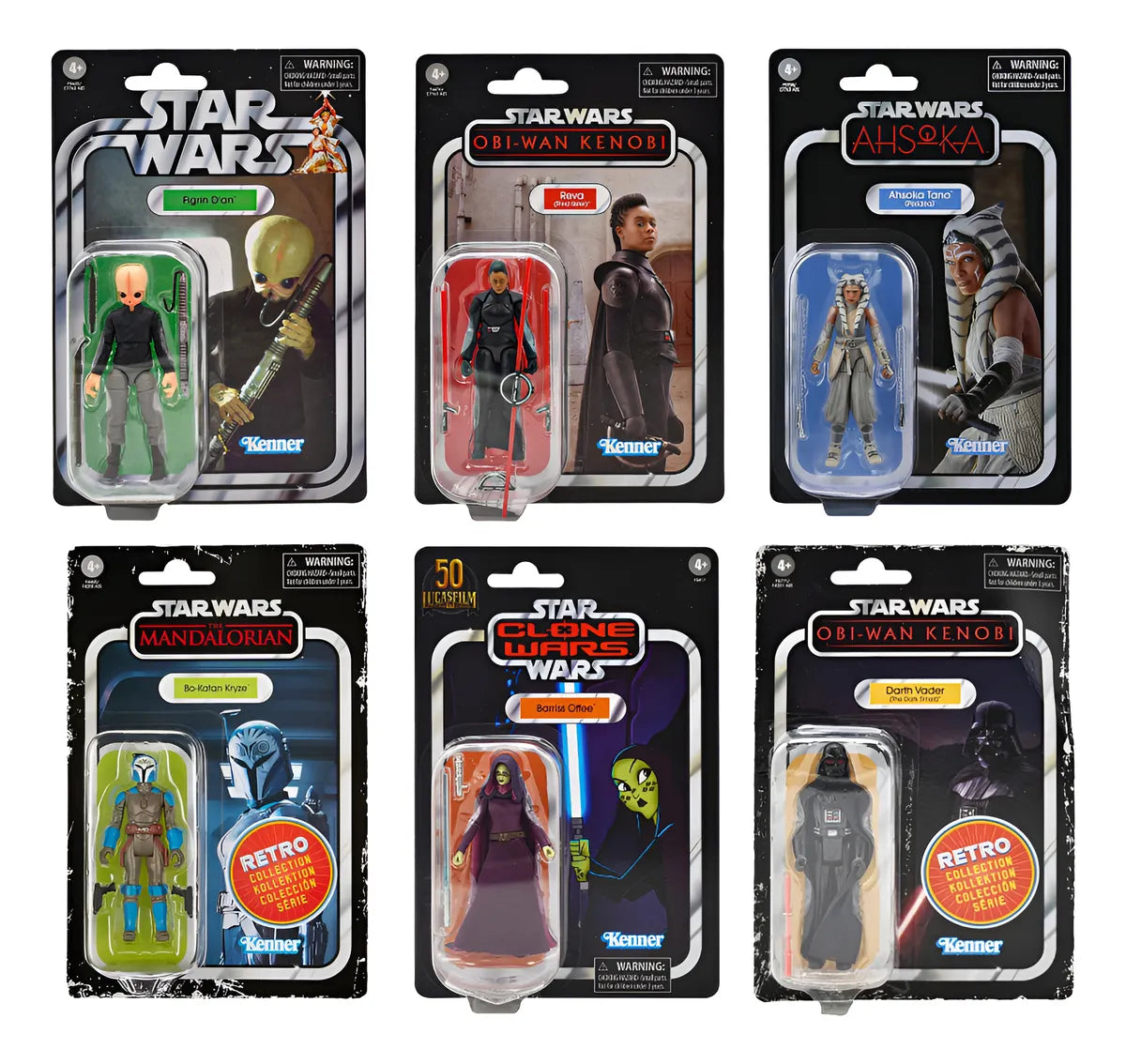 Star Wars Vintage Y Retro Collection Pack 6 Piezas #5 Hasbro