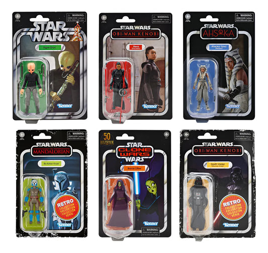 Star Wars Vintage Y Retro Collection Pack 6 Piezas #5 Hasbro