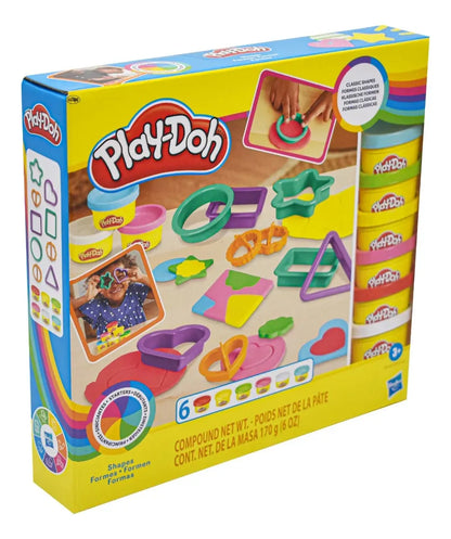 Play Doh Formas 6 Botes Y 9 Moldes 170g Pack 4 Sets Hasbro Multicolor
