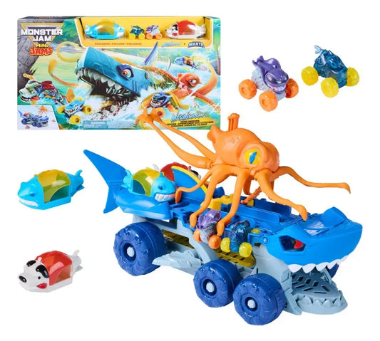 Monster Jam Mini Set Takedown Ataque Del Calamar Spin Master