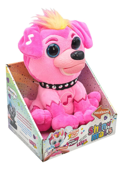 Shinymals Ramona Peluche Con Sonido Punkymals 20cm Eolo Rosa