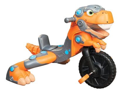 Triciclo Dino Mordedor Sonidos De T-rex Little Tikes Cd Naranja