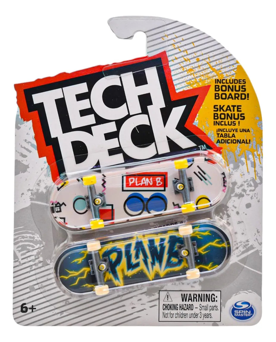 Tech Deck Con Bonus Skate Patinetas Pack 4pz Spin Master Multicolor