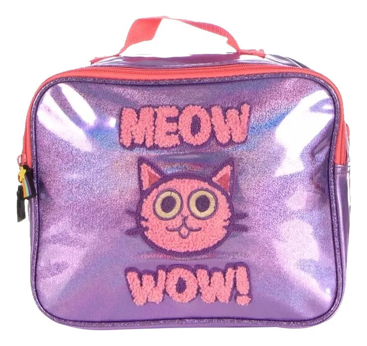 Lonchera Termica Gravity Falls Relieve Tornasol 7534 Atm Violeta Relieve