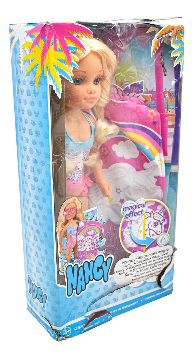 Nancy Un Dia Con Toalla Magica Muñeca 43cm Famosa Cd