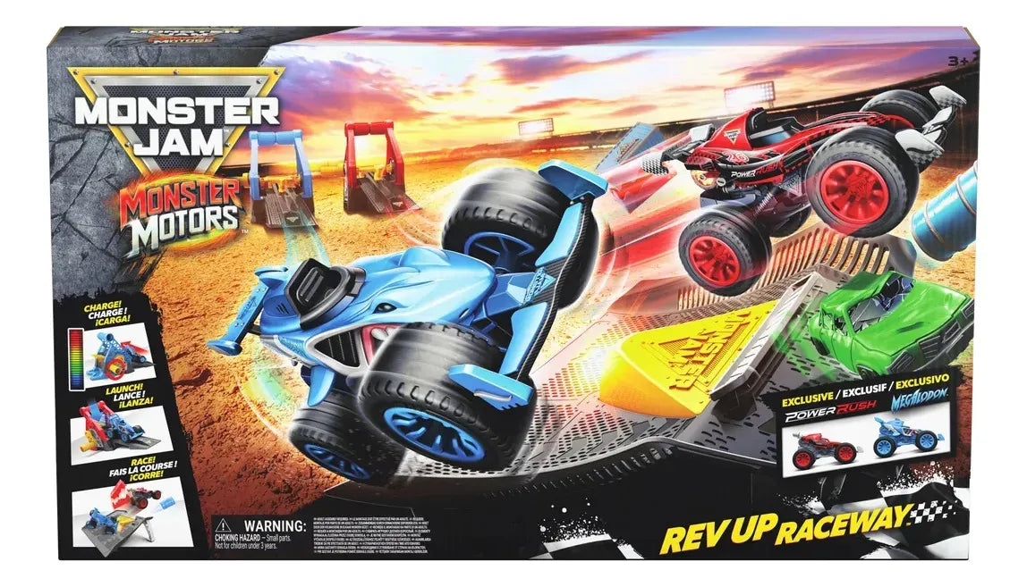 Monster Jam Motors Set De Juego Rev Up Raceway Spin Master