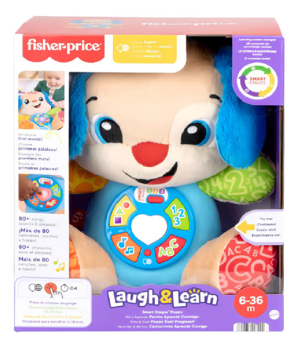 Fisher-Price Ríe y Aprende Juguete Perrito Aprende Conmigo