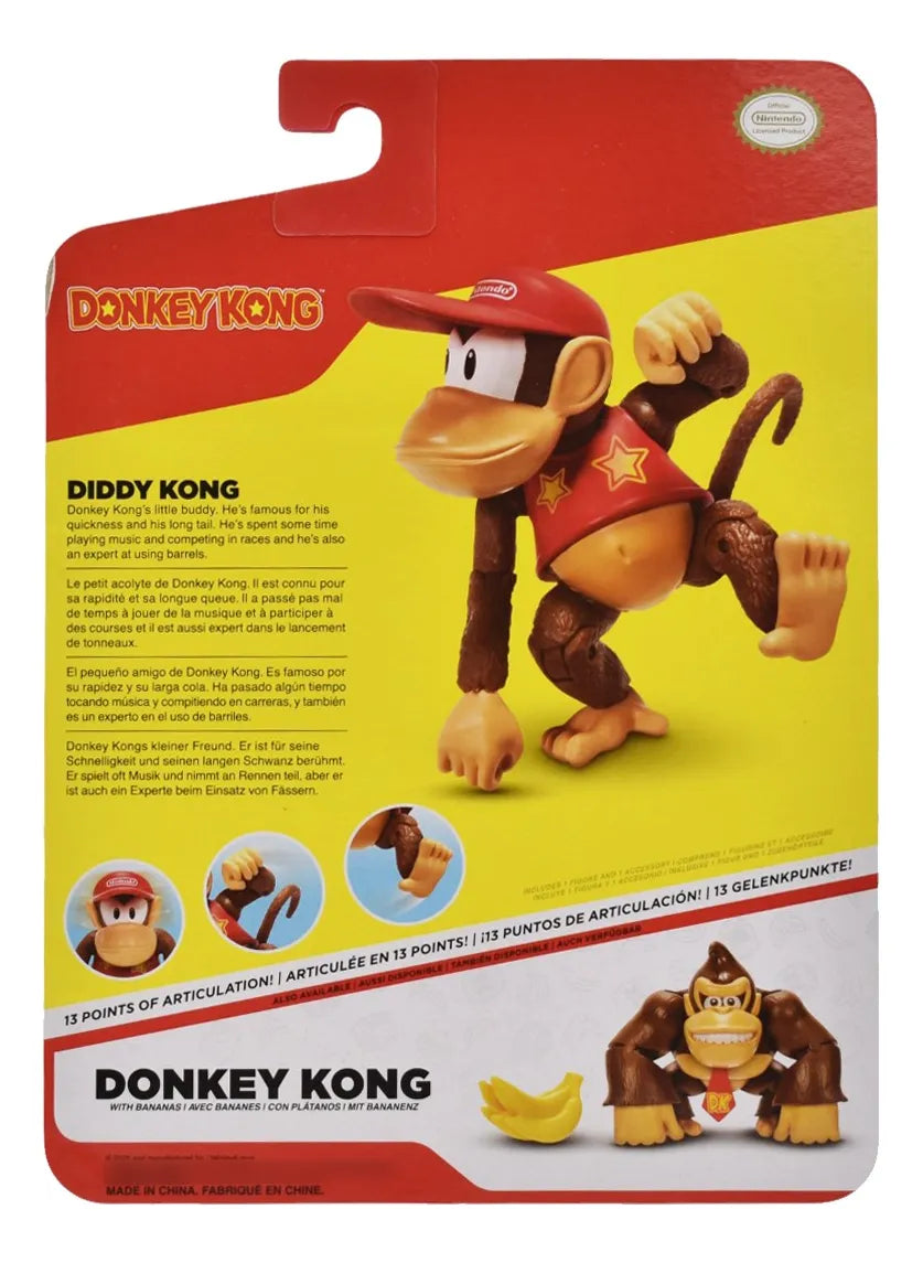 Donkey Kong Pack 2 Figuras Con Accesorios Jakks Pacific