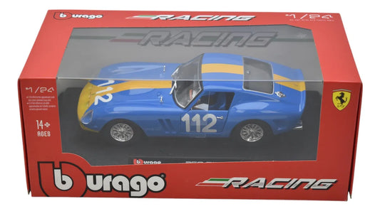 Ferrari 250 Gto Escala 1:24 Azul Racing Bburago Da Azul