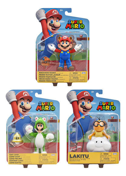 Super Mario Pack 3 Personajes Con Accesorio #2 Jakks Pacific