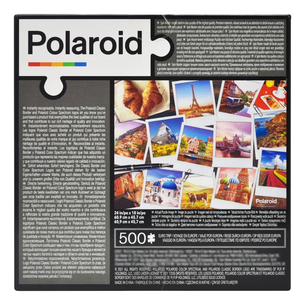 Rompecabezas Viaje Por Europa Polaroid 500pz Spin Master