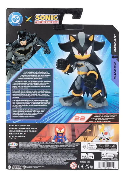 Sonic X Dc Shadow Como Batman Figura 13cm Jakks Pacific