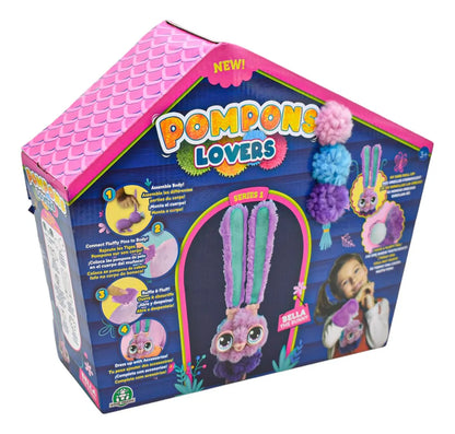 Pompons Lovers Peluche Bella Bunny Y Lana Llama S1 Giochi Multicolor