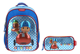 Pocoyo and Duck Kinder Backpack with Pencil Case PY65739 Chenson Steel Blue 3D Print