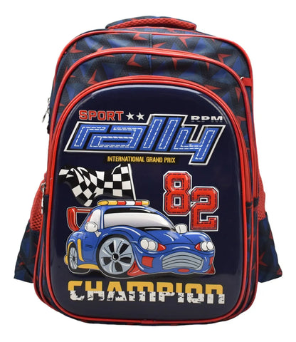 Mochila Auto Azul Kit 3pz Primaria Ll24bpp501 Azul Oscuro 3d