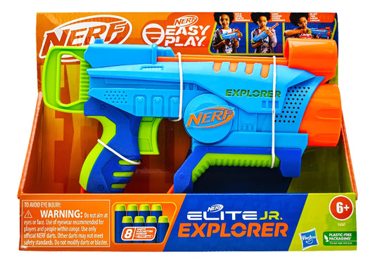 Nerf Easy Play Elite Jr Explorer 8 Dardos Hasbro Azul/verde