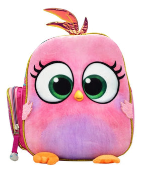 Lonchera Angry Birds Stella Terciopelo 3d Termica Yadatex Rosa Terciopelo/3d