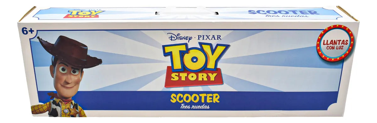Disney Toy Story Scooter 3 Ruedas Azul Con Luz Toymark Azul