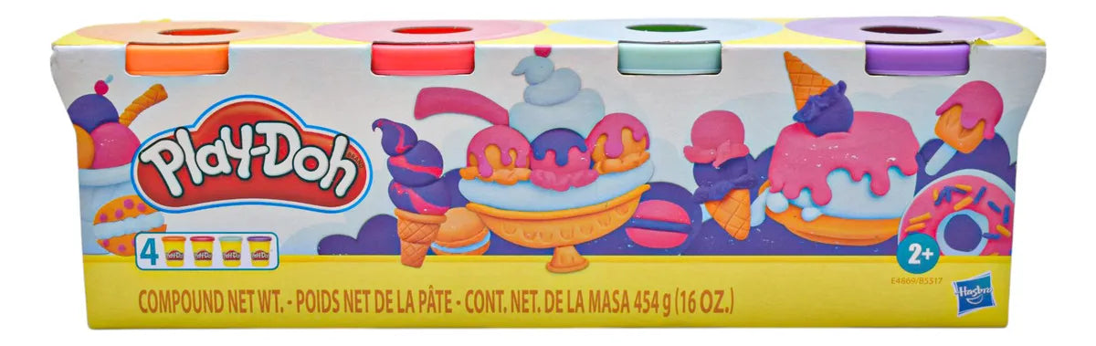 Play Doh Box with 8 Packs of 4 Cans Hasbro
