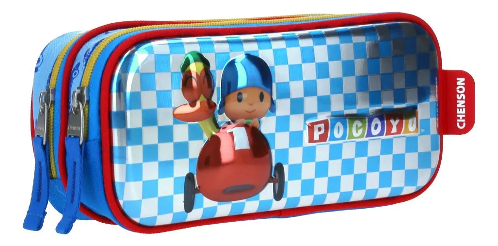 Pocoyo and Duck Kinder Backpack with Pencil Case PY65739 Chenson Steel Blue 3D Print