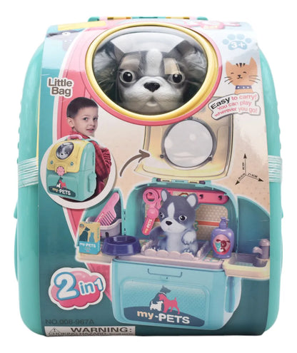 Maletin Estetica De Animales Perrito Azul My Pets 008-967a
