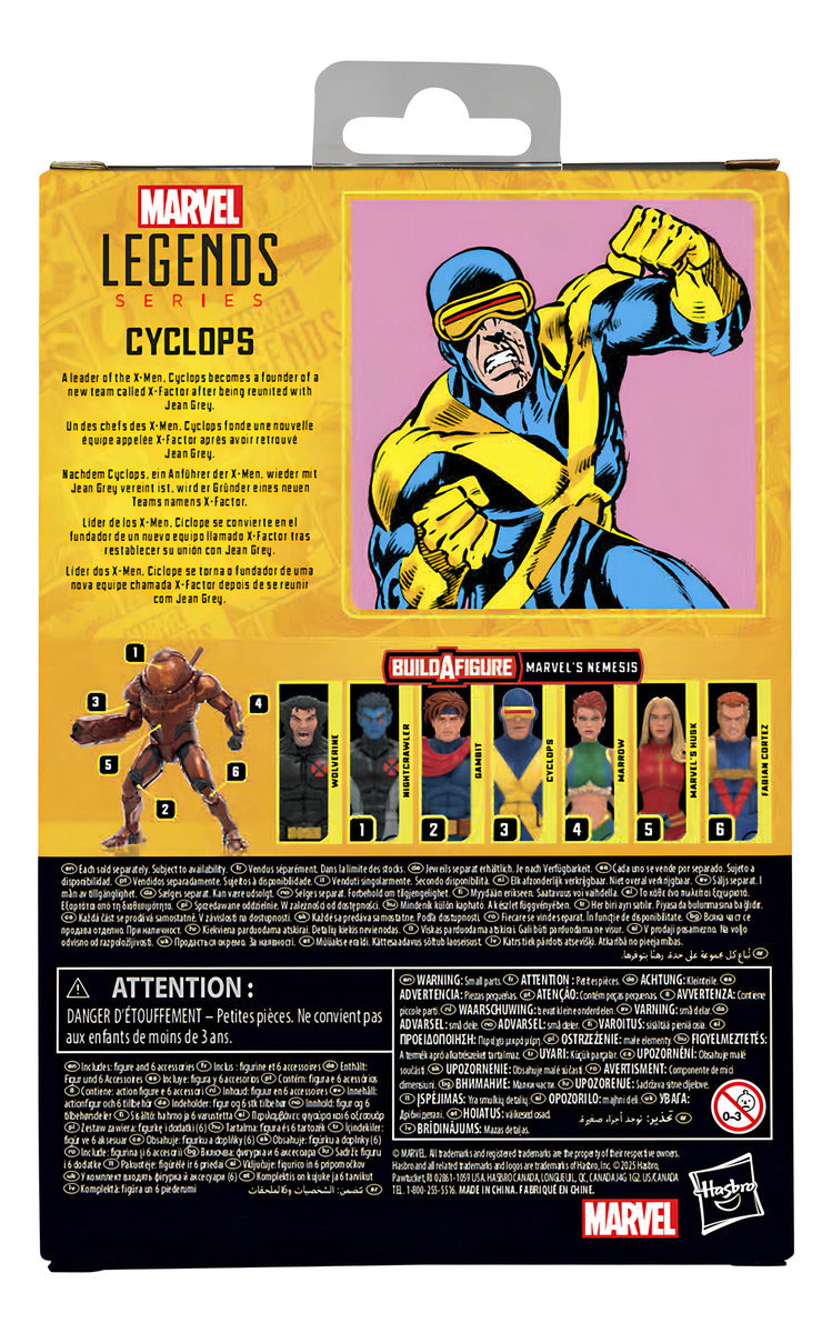Boneco Colecionável Marvel Legends, Cyclops X-Men
