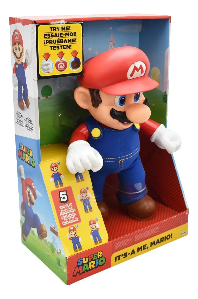 Super Mario Bros Figura 30 Cm Sonido Jakks Pacific Cf
