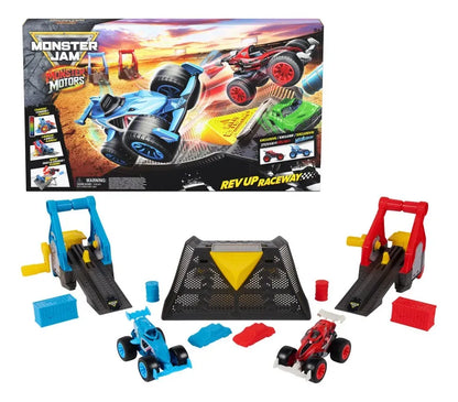 Monster Jam Motors Set De Juego Rev Up Raceway Spin Master
