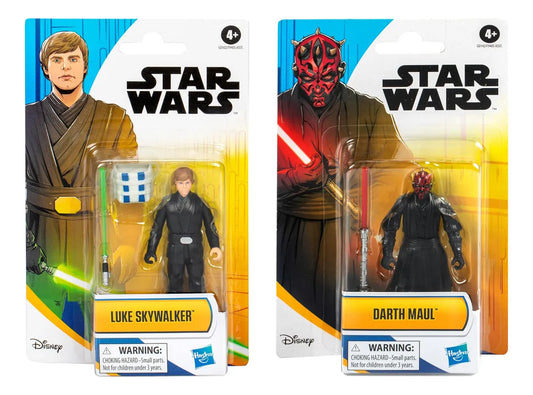 Star Wars Pack Figura Darth Maul Y Luke Skywalker Hasbro