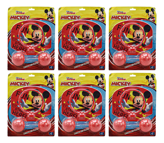 Canasta Con Pelotas Disney Mickey Mouse 6pz Bestway Cf