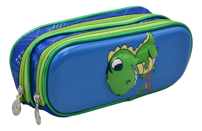 Mochila T Rex Kit 3pz Primaria Ll24bpp509 Con Detalle Azul 3d
