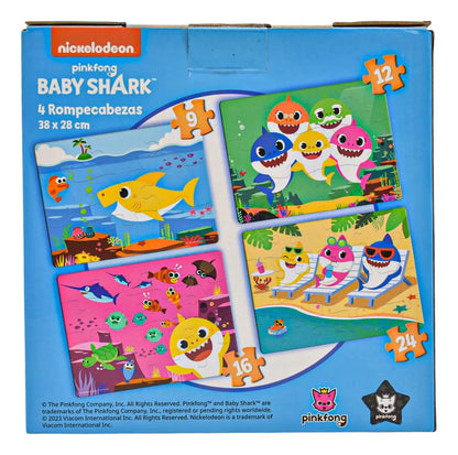 Rompecabezas Pack Baby Shark Y Trolls 60 Pz C/u Novelty