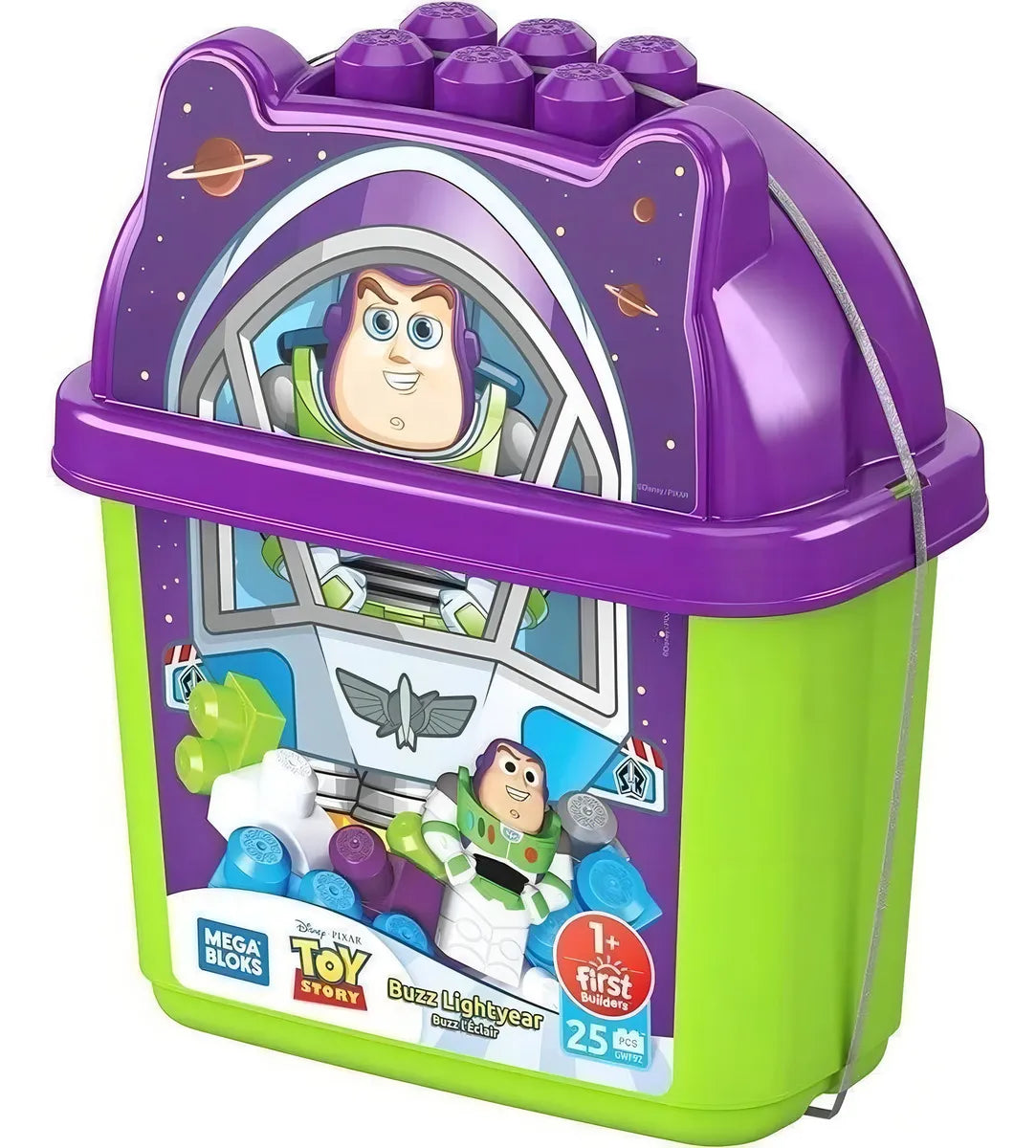 Juguete De Construcción Mega Bloks Cubeta De Buzz Lightyear Cantidad de piezas 25