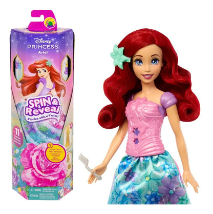Disney Princesa Spin And Reveal Muñeca Ariel 29cm Mattel