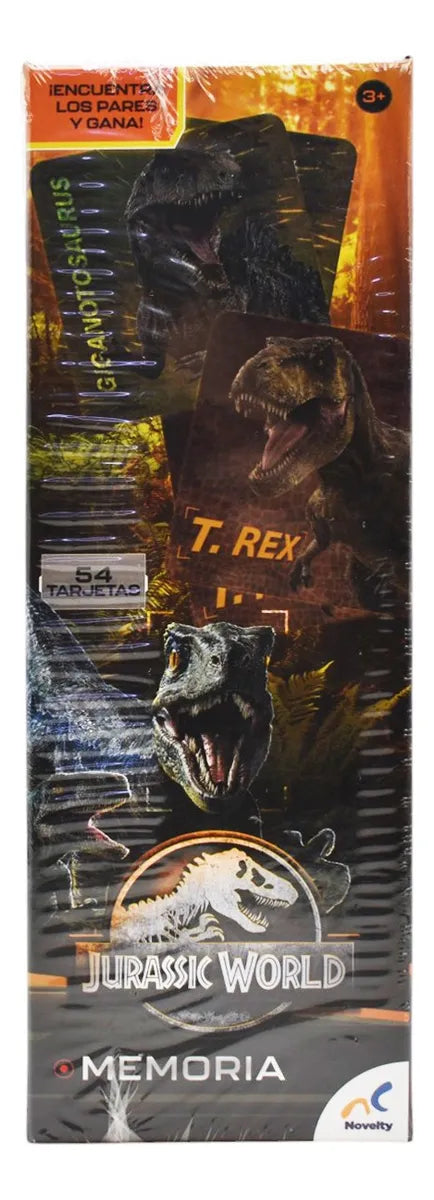 Jurassic World Pack Rompecabezas Domino Y Memoria Novelty