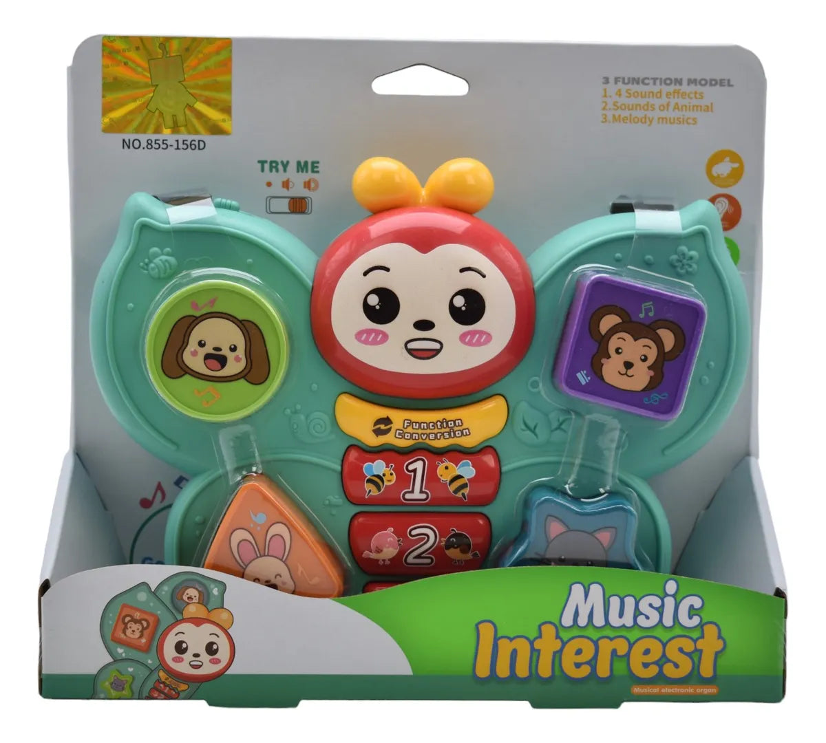 Music Interest Mariposa Interactiva Luz Y Sonidos 12 Meses